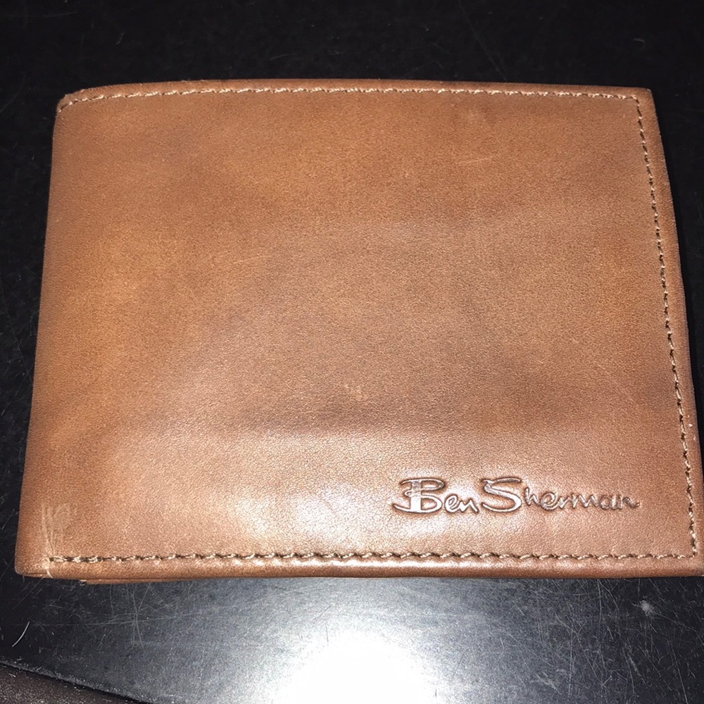 Ben Sherman genuine leather brown wallet